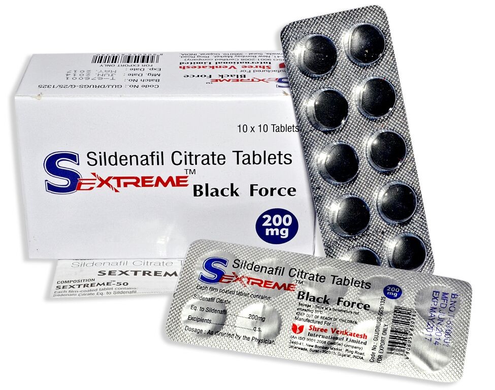 Sextreme Black force Sildenafil Viagra 200 mg